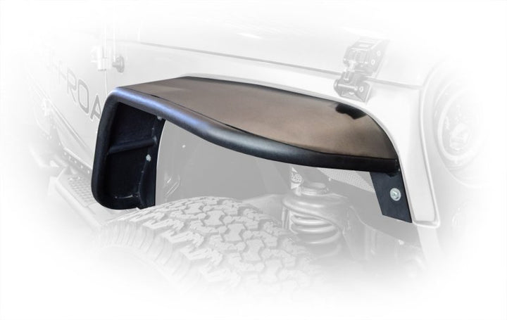 DV8 Offroad 07-18 Jeep Wrangler JK Front & Rear Flat Tube Fenders - Bull Strap