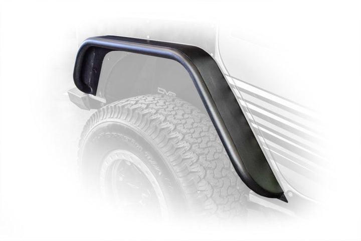 DV8 Offroad 07-18 Jeep Wrangler JK Front & Rear Flat Tube Fenders - Bull Strap