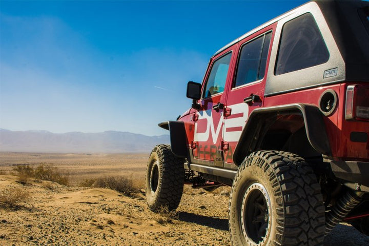 DV8 Offroad 07-18 Jeep Wrangler JK Front & Rear Flat Tube Fenders - Bull Strap