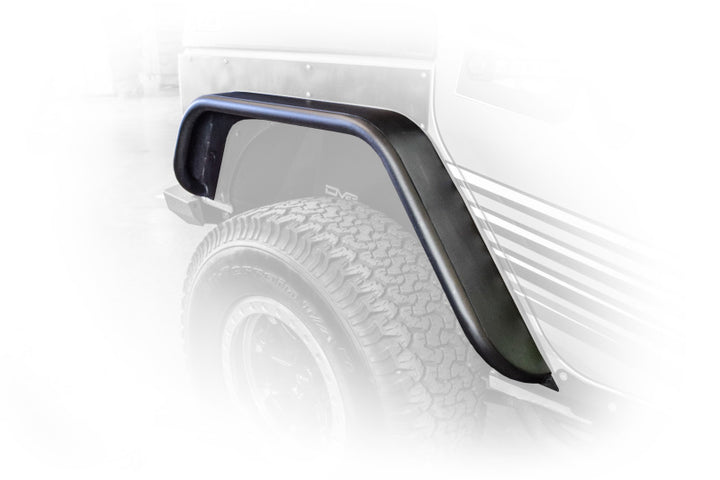 DV8 Offroad 07-18 Jeep Wrangler JK Front & Rear Flat Tube Fenders - Bull Strap