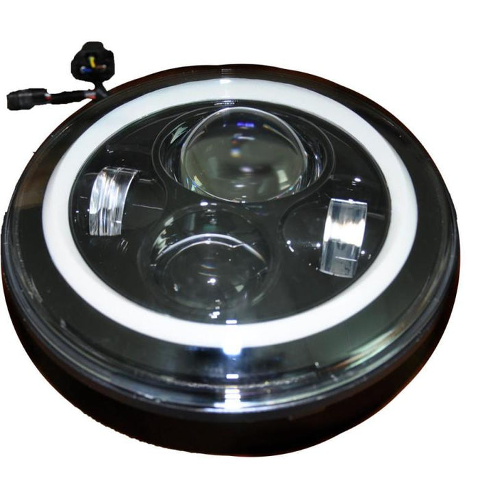 DV8 Offroad 07-18 Jeep Wrangler JK LED Projector Headlights - Bull Strap