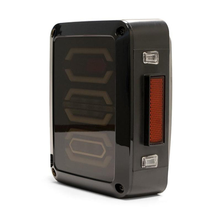 DV8 Offroad 07-18 Jeep Wrangler JK Octagon LED Tail Light - Bull Strap