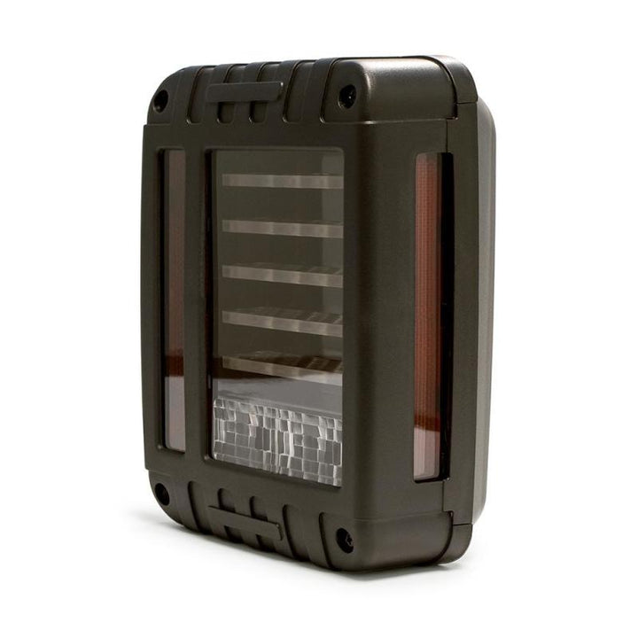 DV8 Offroad 07-18 Jeep Wrangler JK Octagon LED Tail Light - Bull Strap