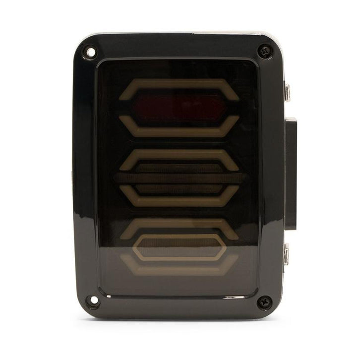 DV8 Offroad 07-18 Jeep Wrangler JK Octagon LED Tail Light - Bull Strap