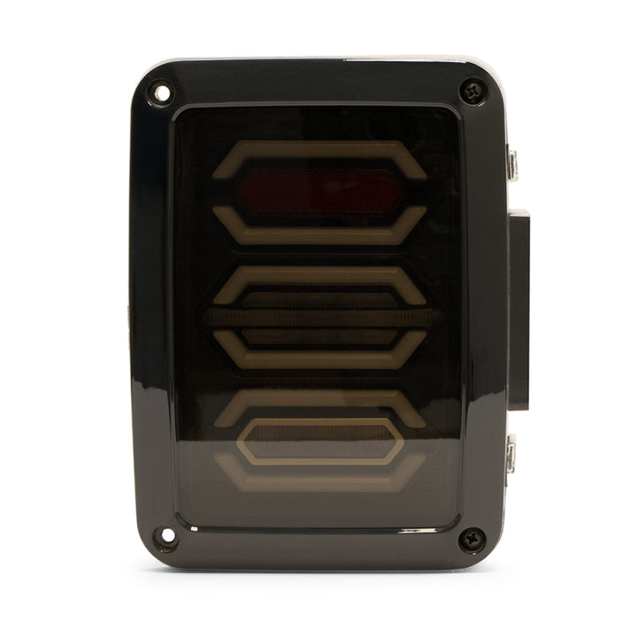 DV8 Offroad 07-18 Jeep Wrangler JK Octagon LED Tail Light - Bull Strap