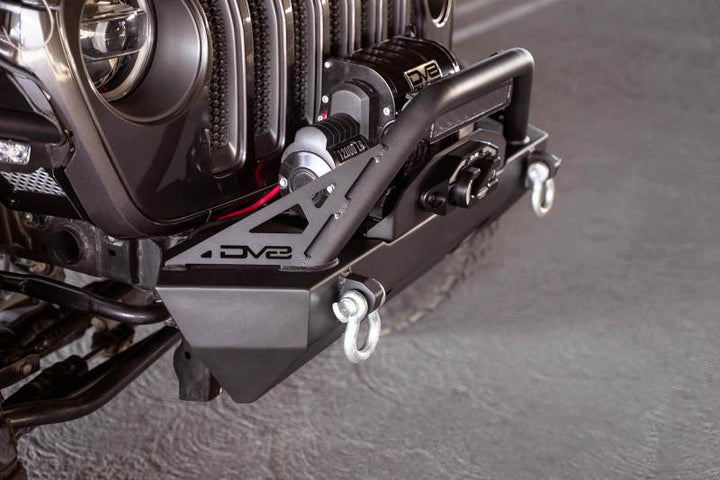 DV8 Offroad 07-23 Jeep Wrangler JK/JL & Gladiator JT FS-15 Series Front Bumper - Bull Strap