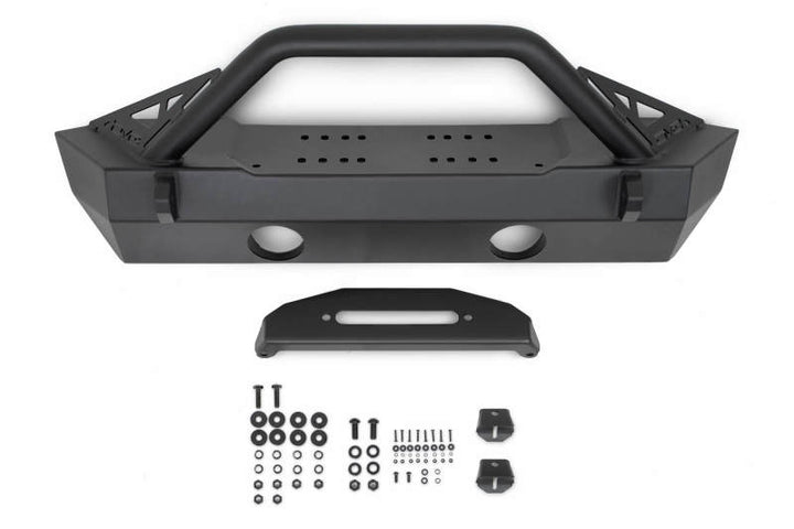 DV8 Offroad 07-23 Jeep Wrangler JK/JL & Gladiator JT FS-15 Series Front Bumper - Bull Strap