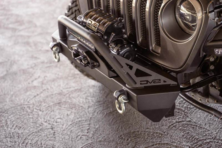 DV8 Offroad 07-23 Jeep Wrangler JK/JL & Gladiator JT FS-15 Series Front Bumper - Bull Strap