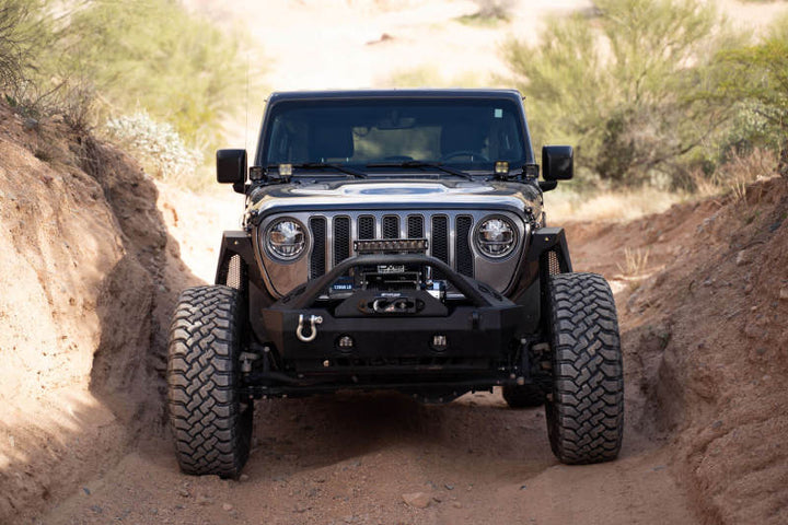 DV8 Offroad 18-22 Jeep Gladiator JT Cowl Light Bar Bracket - Bull Strap