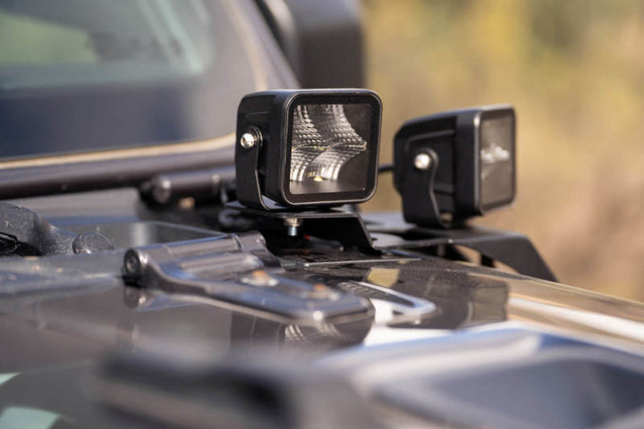 DV8 Offroad 18-22 Jeep Gladiator JT Cowl Light Bar Bracket - Bull Strap