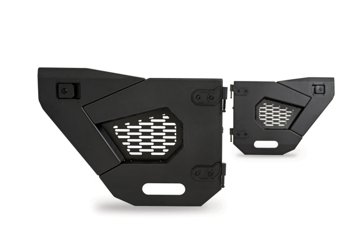 DV8 Offroad 18-22 Jeep Wrangler JL/JT Spec Series Half Doors - Rear Set - Bull Strap