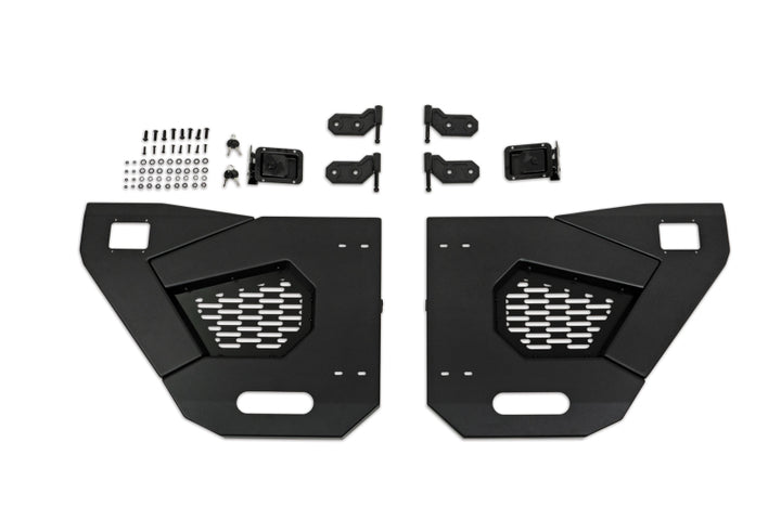 DV8 Offroad 18-22 Jeep Wrangler JL/JT Spec Series Half Doors - Rear Set - Bull Strap