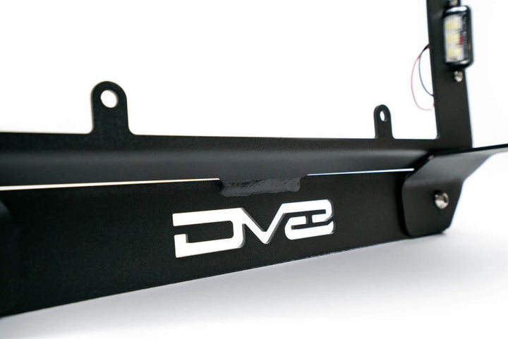 DV8 Offroad 18-22 Jeep Wrangler JL Spare Tire Delete Kit w/Light Mounts - Bull Strap