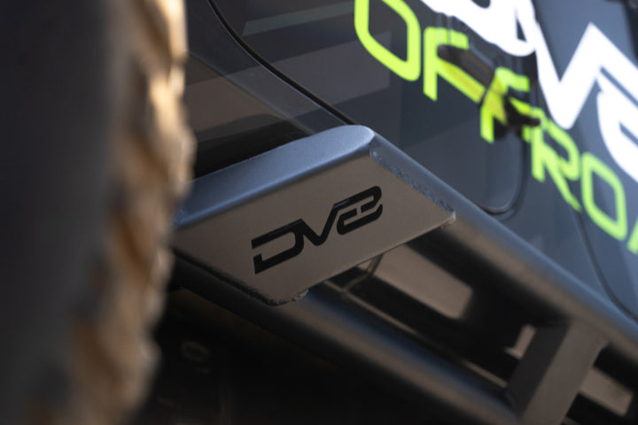 DV8 Offroad 18-23 Jeep Wrangler JL 4 Door FS-15 Series Rock Sliders - Bull Strap