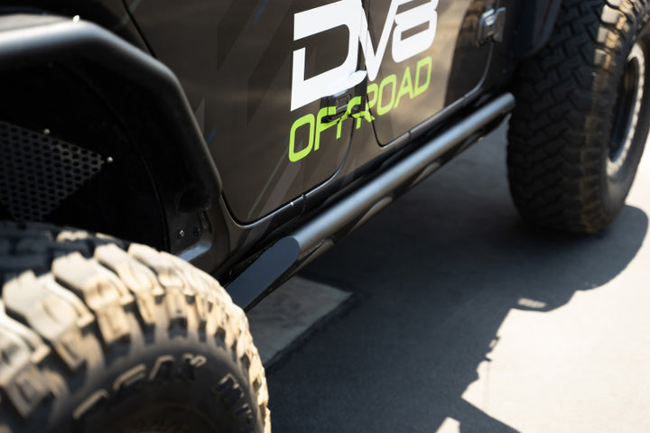 DV8 Offroad 18-23 Jeep Wrangler JL 4 Door FS-15 Series Rock Sliders - Bull Strap