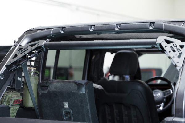 DV8 Offroad 18-23 Jeep Wrangler JL 4-Door Speaker/Light Bar Mount - Bull Strap