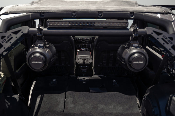 DV8 Offroad 18-23 Jeep Wrangler JL 4-Door Speaker/Light Bar Mount - Bull Strap