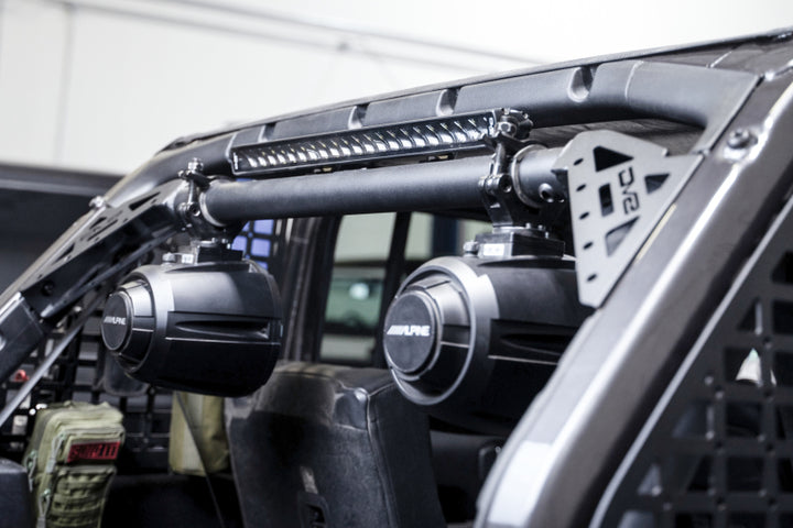 DV8 Offroad 18-23 Jeep Wrangler JL 4-Door Speaker/Light Bar Mount - Bull Strap