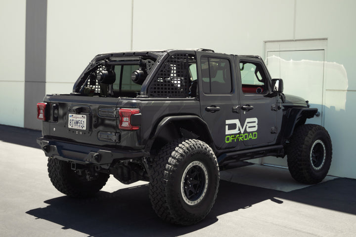 DV8 Offroad 18-23 Jeep Wrangler JL 4-Door Speaker/Light Bar Mount - Bull Strap