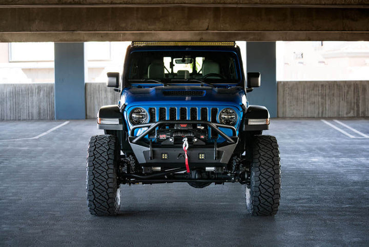 DV8 Offroad 20-22 Jeep JL 392 & JT Mojave A-Pillar Light Bar Mount - Bull Strap