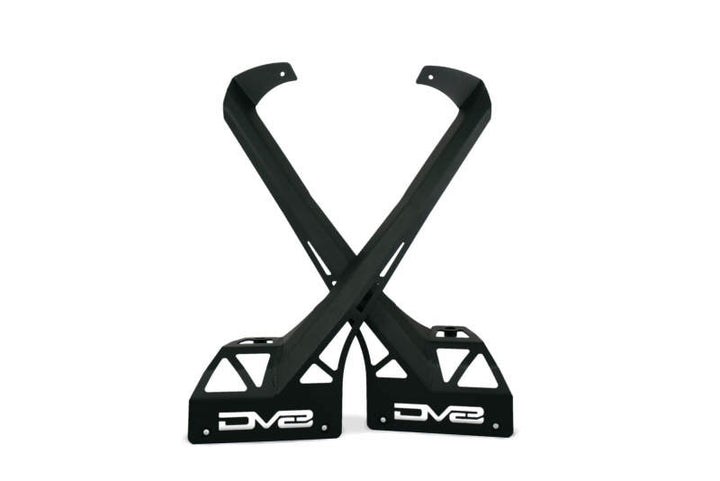 DV8 Offroad 20-22 Jeep JL 392 & JT Mojave A-Pillar Light Bar Mount - Bull Strap