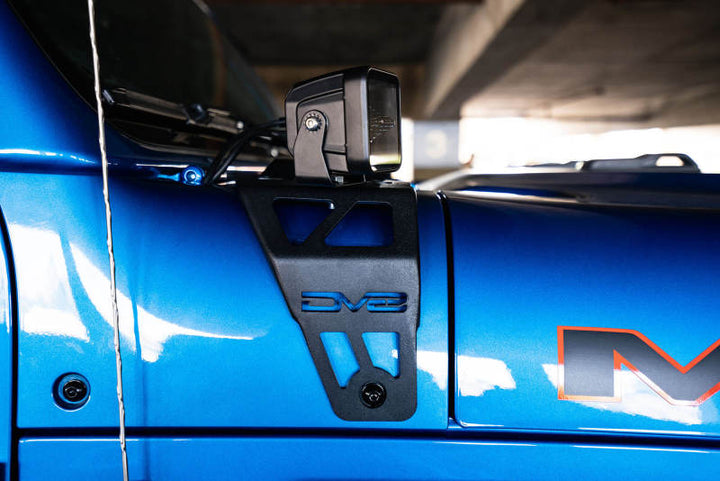 DV8 Offroad 20-22 Jeep JL 392/ Jeep JT Mojave Edition Dual Pod Light Mounts - Bull Strap