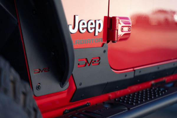 DV8 Offroad 20-23 Jeep Gladiator JT Rock Skins - Bull Strap