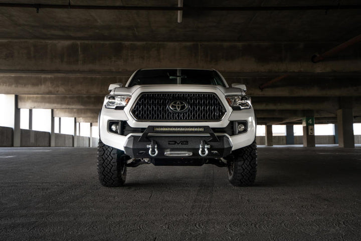 DV8 Offroad 2016+ Toyota Tacoma Center Bumper - Bull Strap