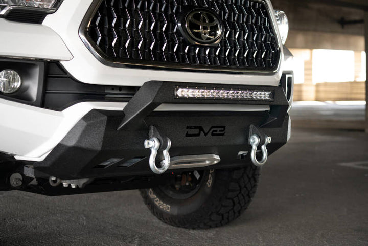 DV8 Offroad 2016+ Toyota Tacoma Center Bumper - Bull Strap
