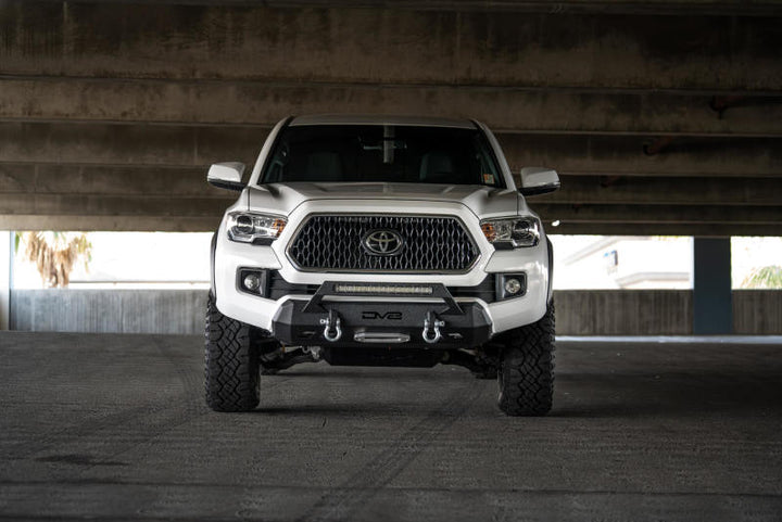 DV8 Offroad 2016+ Toyota Tacoma Center Bumper - Bull Strap