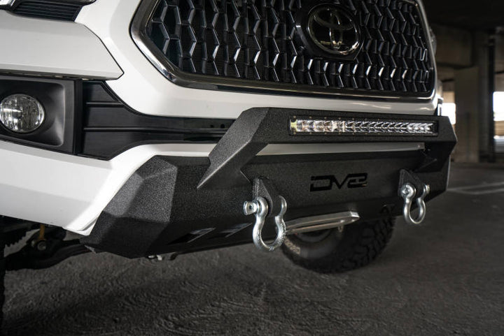 DV8 Offroad 2016+ Toyota Tacoma Center Bumper - Bull Strap