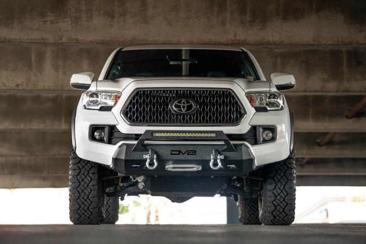 DV8 Offroad 2016+ Toyota Tacoma Center Bumper - Bull Strap