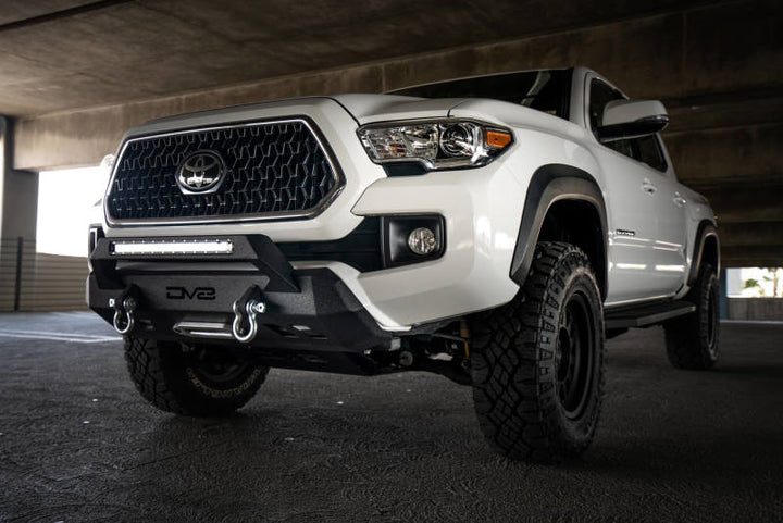 DV8 Offroad 2016+ Toyota Tacoma Center Bumper - Bull Strap