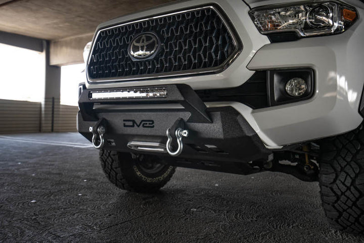 DV8 Offroad 2016+ Toyota Tacoma Center Bumper - Bull Strap