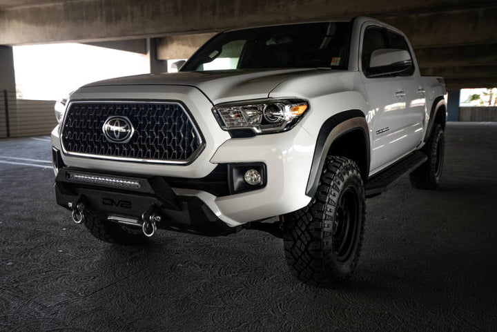 DV8 Offroad 2016+ Toyota Tacoma Center Bumper - Bull Strap