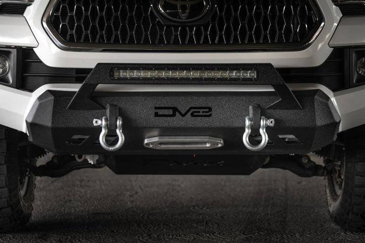 DV8 Offroad 2016+ Toyota Tacoma Center Bumper - Bull Strap