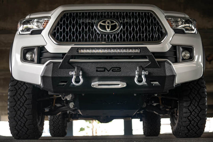 DV8 Offroad 2016+ Toyota Tacoma Center Bumper - Bull Strap