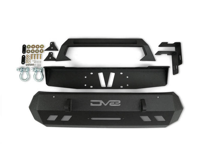 DV8 Offroad 2016+ Toyota Tacoma Center Bumper - Bull Strap