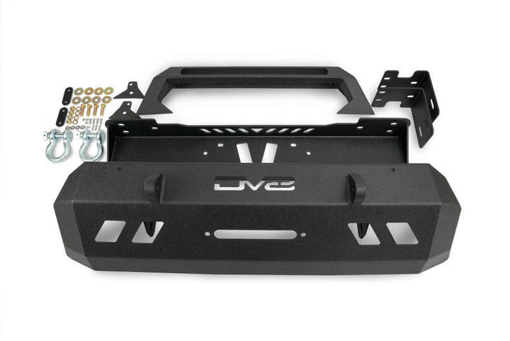 DV8 Offroad 2016+ Toyota Tacoma Center Bumper - Bull Strap