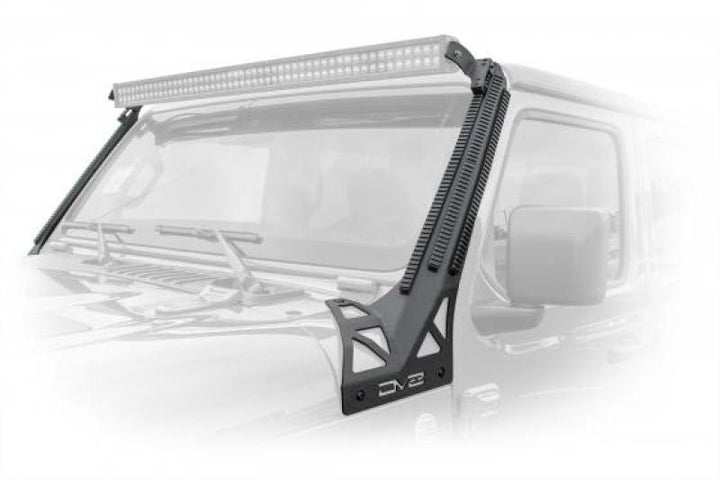 DV8 Offroad 2018+ JL/Gladiator Picatinny Rail A-Pillar Pod LED Light Mount - Bull Strap