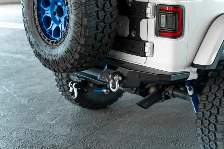 DV8 Offroad 2018 Jeep Wrangler JL FS-15 Series Rear Bumper - Bull Strap