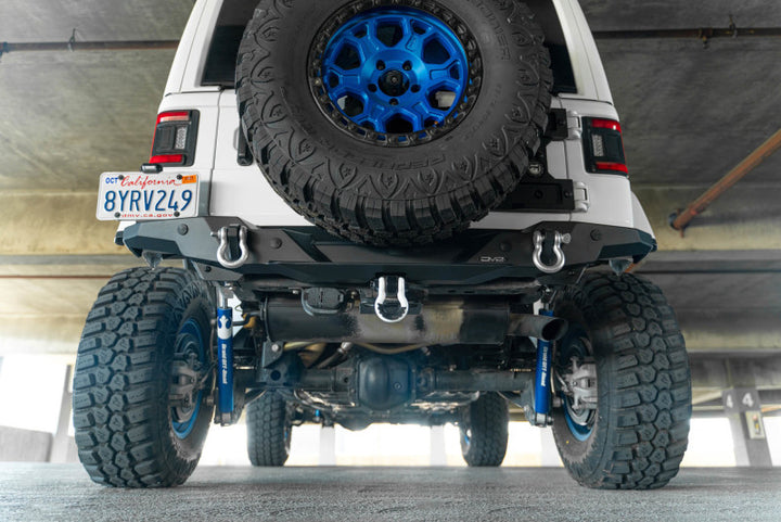DV8 Offroad 2018 Jeep Wrangler JL FS-15 Series Rear Bumper - Bull Strap