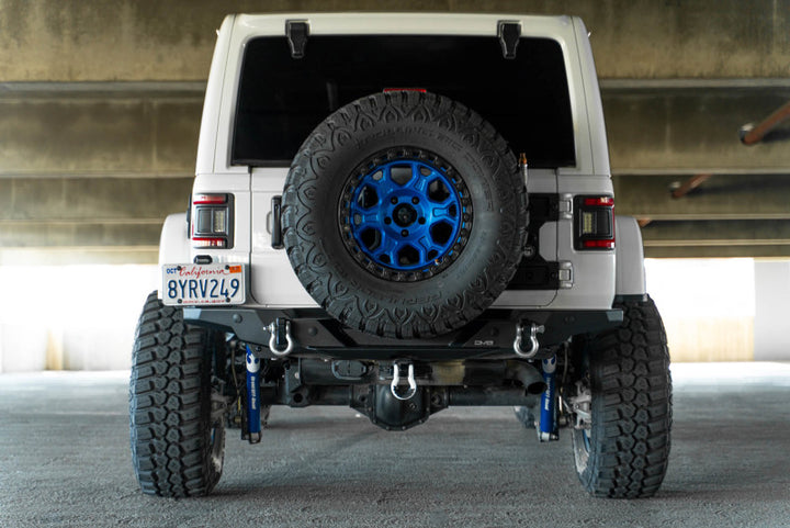DV8 Offroad 2018 Jeep Wrangler JL FS-15 Series Rear Bumper - Bull Strap