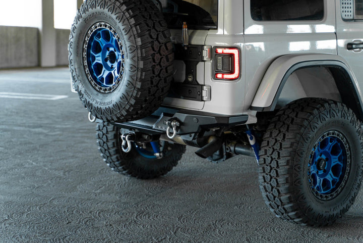 DV8 Offroad 2018 Jeep Wrangler JL FS-15 Series Rear Bumper - Bull Strap