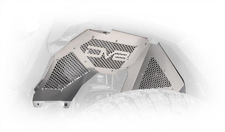 DV8 Offroad 2018+ Jeep Wrangler JL Front Inner Fenders - Black - Bull Strap