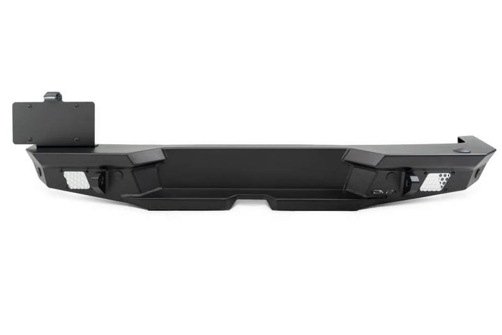 DV8 Offroad 2018 Jeep Wrangler JL MTO Series Rear Bumper w/ Optional Tire Carrier - Bull Strap