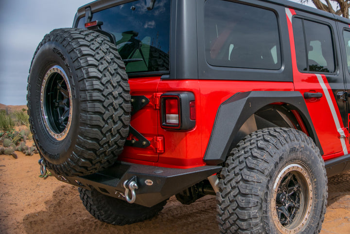 DV8 Offroad 2018+ Jeep Wrangler JL Tailgate Mounted Tire Carrier - Bull Strap