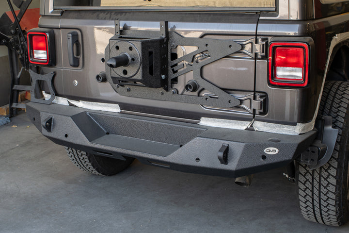 DV8 Offroad 2018+ Jeep Wrangler JL Tailgate Mounted Tire Carrier - Bull Strap