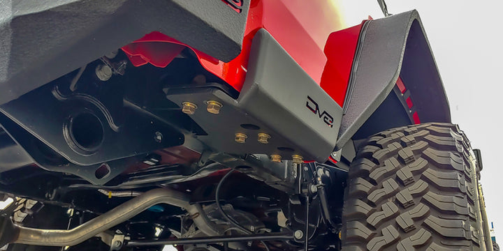 DV8 Offroad 2019+ Jeep Gladiator Bedside Sliders - Bull Strap