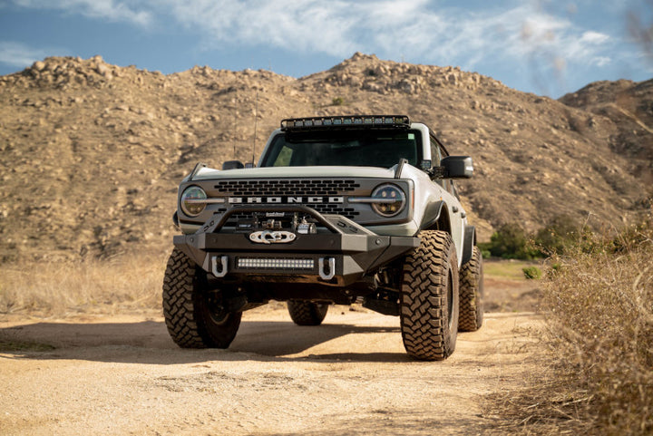 DV8 Offroad 2021 Ford Bronco A Pillar Dual Light Pod Drop Mounts - Bull Strap
